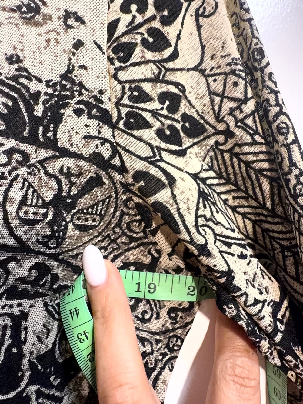 Vintage ANAC by Kimi Wearable Art Tie Belt Bell Sleeve Kimono Tunic Medium - Picture 10 of 11